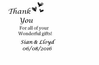 Thank you for all you wonderful gifts! -Personalised self inking stamp - 57 x 21 mm