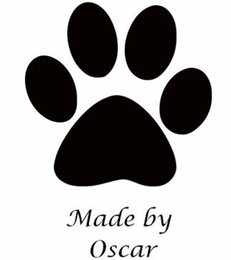 Kids Handmade stamp for cards - paw - Self inking stamp 57x21mm