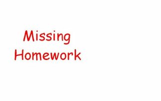 Missing Homework - self inking teacher stamp 36 x 13mm