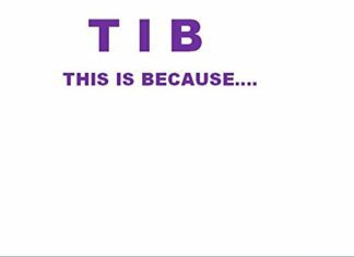 TIB - This is because - self inking teacher stamp - 28mm