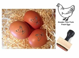 Personalised Egg Stamp - Wooden mounted - 12mm
