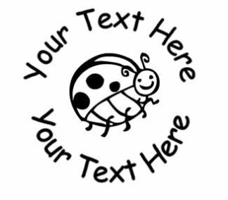 22mm Pre-Inked Custom, Personalised Teacher Stamp - Ladybug