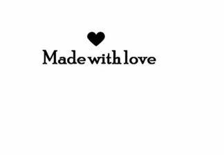 Made with love - self inking stamp - 28mm