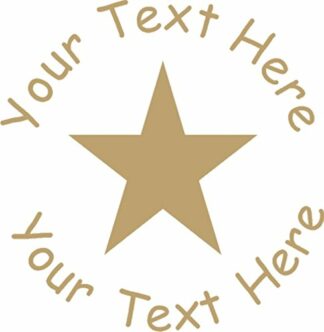 22mm Pre-Inked Custom, Personalised Teacher Stamp - Gold Star
