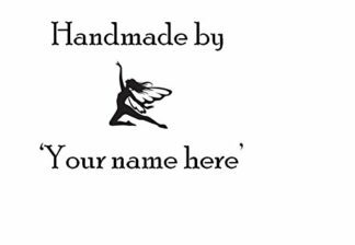 Handmade Personalised with your name - Fairy self inking stamp -28 x 28mm