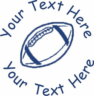 22mm Pre-Inked Custom, Personalised Teacher Stamp - Sports/Rugby