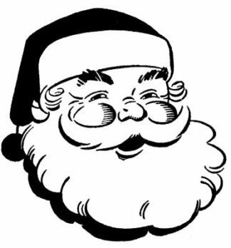 Loyalty Card Self Inking stamp - Father Christmas