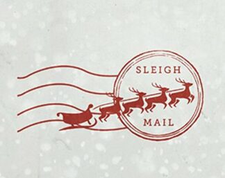 North Pole self inking card stamp