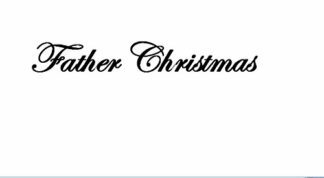 Father Christmas - Signature stamp