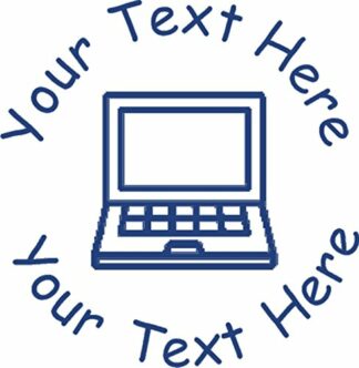 22mm Pre-Inked Custom, Personalised Teacher Stamp - ICT