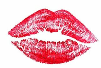 Valentines Kiss - Self inking Stamp - Red Ink - 28mm