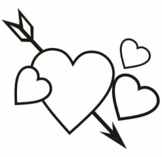 Loyalty Reward Self Inking stamp - Valentine hearts