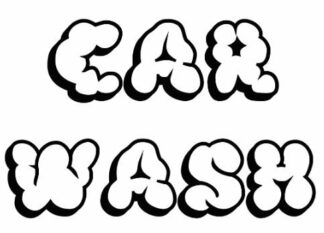 Loyalty Reward Self Inking stamp - Car Wash stamp