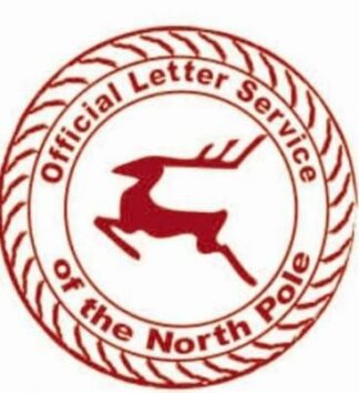 Santas North Pole seal stamp -- (SNP2) self inking Christmas stamp 28mm circ max 5280
