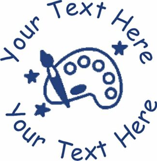 22mm Pre-Inked Custom, Personalised Teacher Stamp - Art and crafts