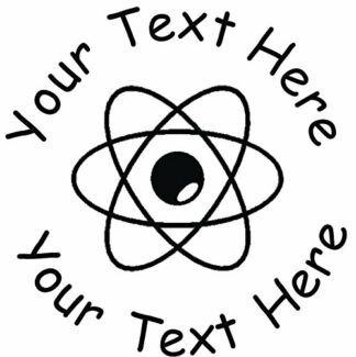 22mm Pre-Inked Custom, Personalised Teacher Stamp - Physics