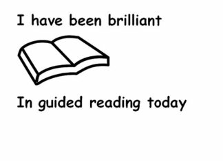 Brilliant guided reading stamp - 28 mm self inking stamp