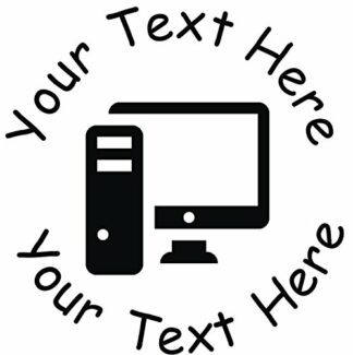 22mm Pre-Inked Custom, Personalised Teacher Stamp - Computer Studies/ICT
