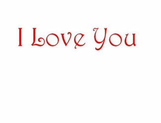 I Love You - Self Inking stamp - Red Ink 28mm