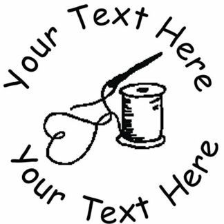 22mm Pre-Inked Custom, Personalised Teacher Stamp - Textiles