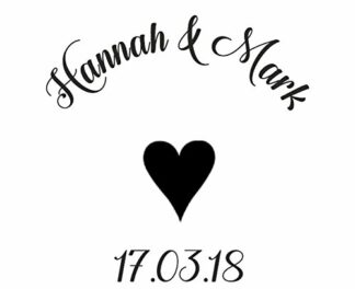 Save the Date - Self Inking Customised stamp 41mm circ wedding stamp