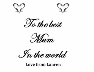 Personalised Mothers day - self inking stamp - 57 x 21mm