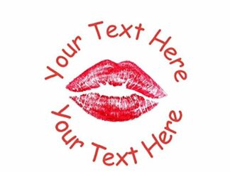 22mm Pre-Inked Custom, Personalised stamp - Lips