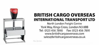 COLOP Custom Heavy Duty Microban Stamp - up to 8 Lines of Text