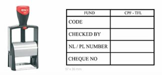 COLOP Custom Heavy Duty Microban Stamp - up to 8 Lines of Text