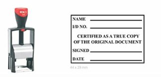 COLOP Custom Heavy Duty Microban Stamp - up to 7 Lines of Text