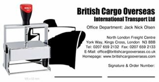 COLOP Custom Heavy Duty Microban Stamp - up to 12 Lines of Text