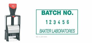 COLOP Custom Heavy Duty Microban Date Stamp - up to 3 Lines of Text (Including Date)