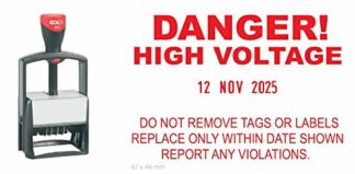 COLOP Custom Heavy Duty Microban Date Stamp - up to 9 Lines of Text (Including Date)