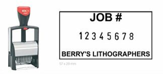 COLOP Custom Heavy Duty Microban Date Stamp - up to 5 Lines of Text (Including Date)