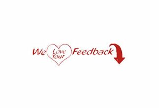 We Love Feedback 73 x 13mm Self Inking Stamp