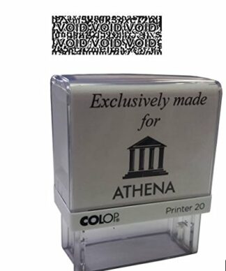 Protect ID stamp - Premium Quality - self inking stamp - black ink Colop 37 x 13mm