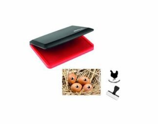 Egg Safe Food Grade Ink pad - pre-Inked - Ready to use - RED