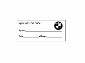 Specialist Service Stamp - BMW