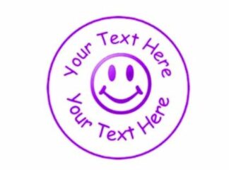 22mm Smiley Face Pre-Inked Custom Teacher Reward Stamp
