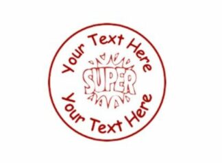 22mm Super Pre-Inked Custom Teacher Reward Stamp