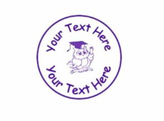 22mm Smart Owl Pre-Inked Custom Teacher Reward Stamp