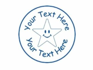 22mm Smiling Star Pre-Inked Custom Teacher Reward Stamp