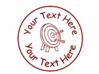 22mm Target Pre-Inked Custom Teacher Reward Stamp