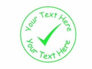 22mm Tick Pre-Inked Custom Teacher Reward Stamp