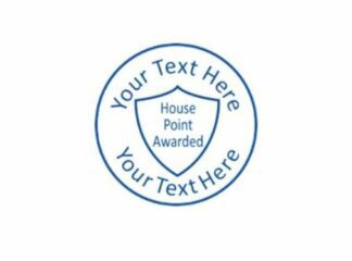 22mm House Point Pre-Inked Custom Teacher Reward Stamp