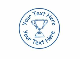 22mm Champion Cup Pre-Inked Custom Teacher Reward Stamp