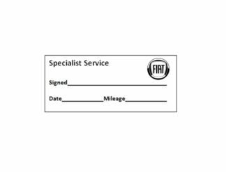 Specialist Service Stamp - Fiat