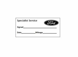 Specialist Service Stamp - Ford