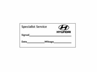 Specialist Service Stamp - Hyundai