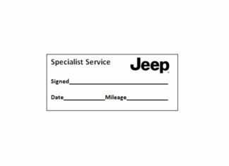 Specialist Service Stamp - Jeep